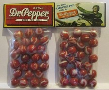 2 Bags Of Dr. Pepper Good For Life Soda Promo Marbles