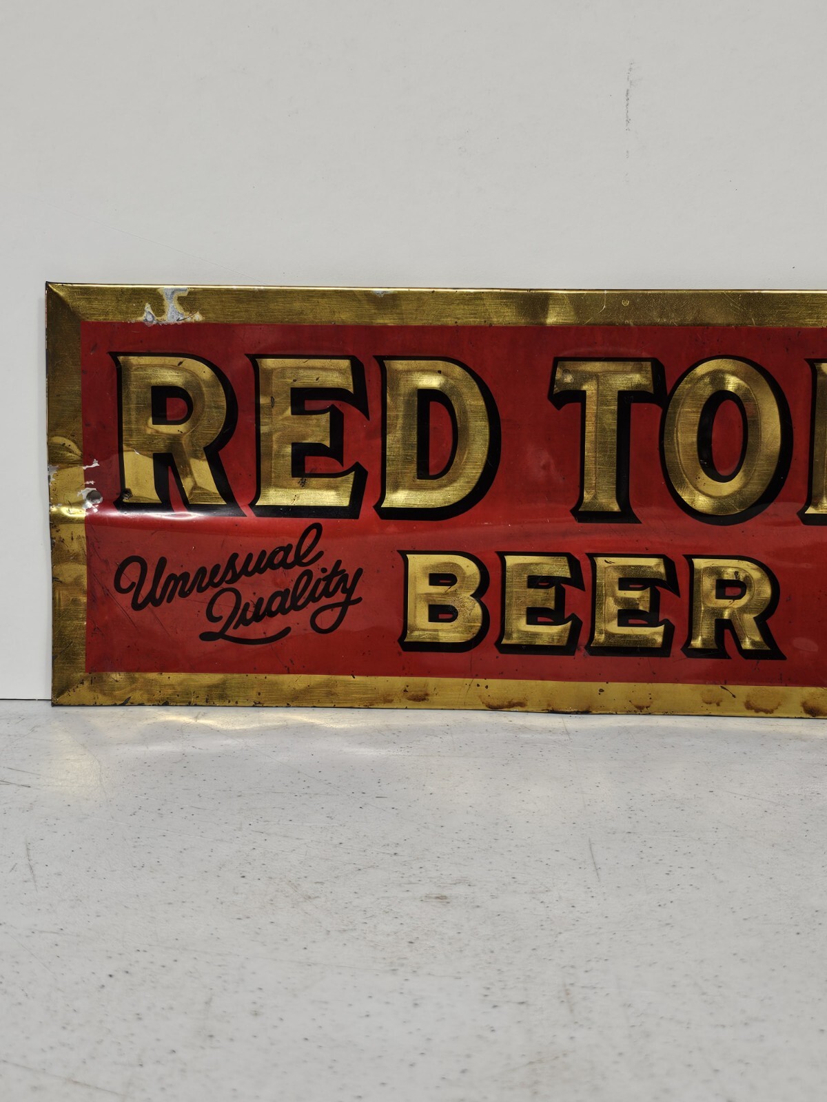 Rare Original c. 1940's1950's RED TOP Beer Grelly USA