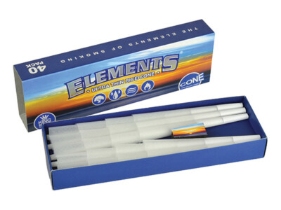 Elements Ultra Thin Reiskegel - Vorgerolltes Rollpapier 40 / 80 oder 160 Stück