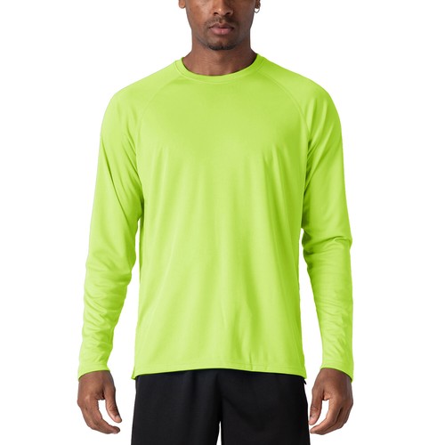 UPF 50+ Men's Sun Protection Long Sleeve T-Shirt Outdoor Sport Casual Shirt Tops - Picture 123 of 161