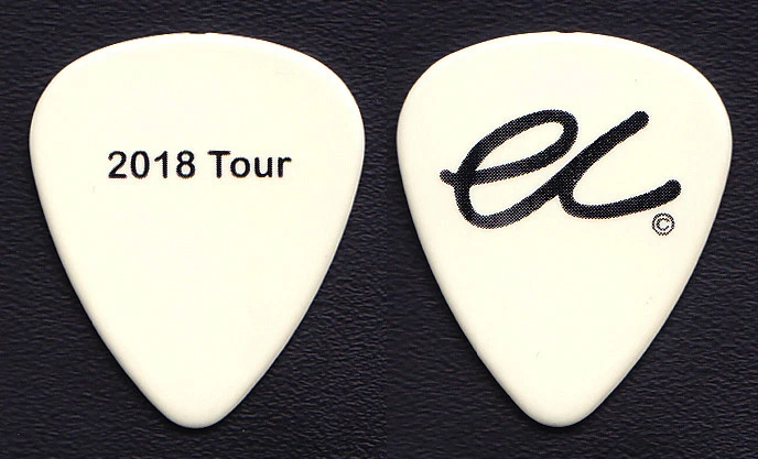 Eric Clapton White 2018 Tour Guitar Pick 2018