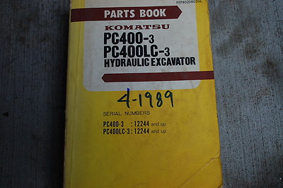 KOMATSU PC400 Hydraulic Excavator Crawler Trackhoe Parts Manual book catalog OEM