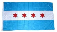 Flagge / Fahne Usa - Chicago Hissflagge 90 X 150 Cm