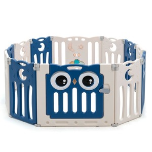 Parc Bebe Modulable Pliable Materiaux Hdpe H64cm Securite 3mois Beige Bleu Ebay