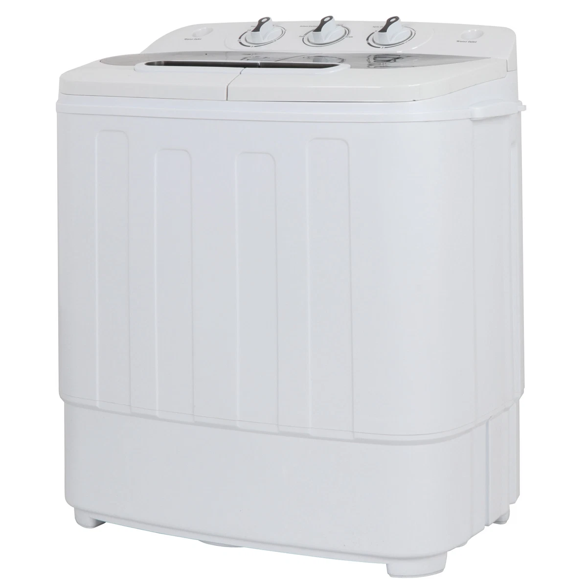 White Compact Portable Washer & Dryer with Mini Washing Machine and Spin Dryer, Men's, Size: One Size