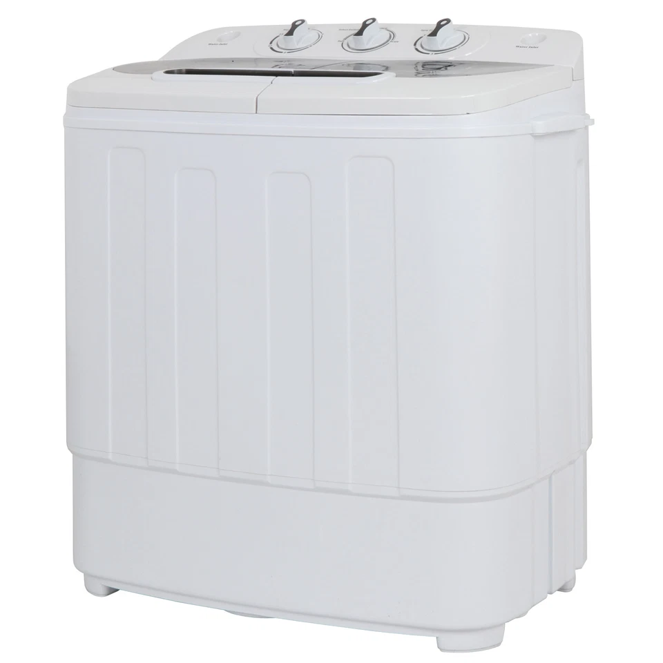 Compact Portable Washer & Dryer with Mini Washing Machine and Spin Dryer, White - Image 2 of 4