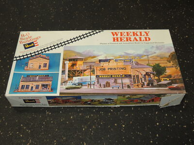 HO Scale Train Building Revell Weekly Herald Kit