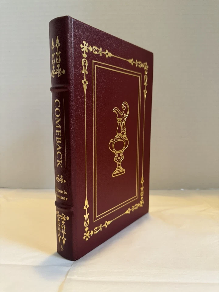EASTON PRESS/ПОДПИСАННОЕ Возвращение, Деннис Коннер 1989 Коллекционное издание Кожа ПАРУСНЫЙ СПОРТ ОЧЕНЬ ХОРОШЕЕ СОСТОЯНИЕ - Изображение 3 из 4