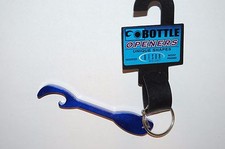 bison bottle soda beer opener keys ring keyring kayak paddle dark blue keychain