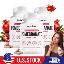 1/2/3X Auniva Pomegranate Extract Capsules High Potency Antioxidant Supplement  