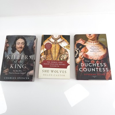 3 Queen/King History Book Lot Killers of the King, She-Wolves, The Duchess Count