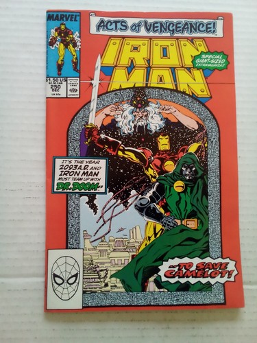 Iron Man #250 (1989) DOCTOR DOOM! Bob Layton Cover and Art! Excellent Condition!