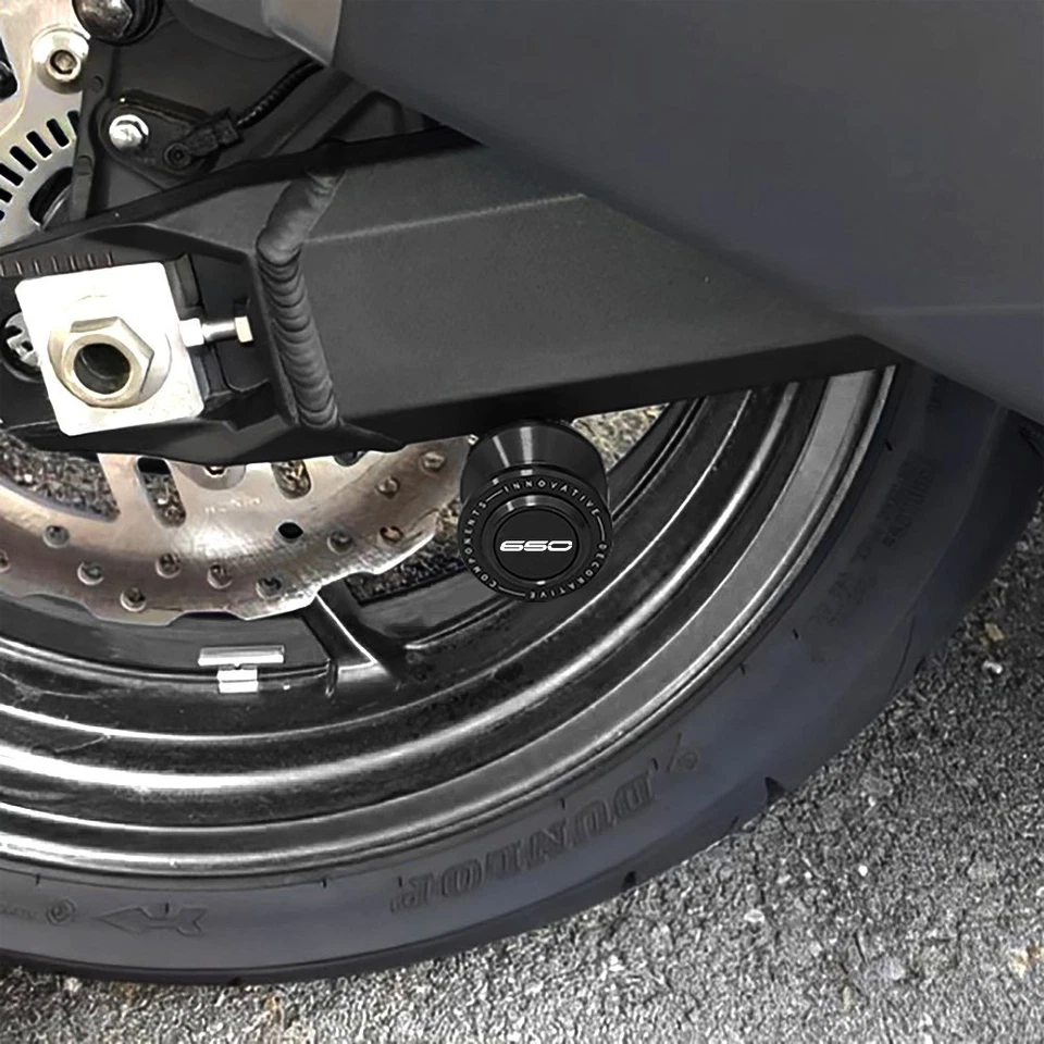 Deslizadores de carrete basculante CNC para tornillos de pie trasero Kawasaki Z650 2017-2025 Z650RS Foto 3 de 4