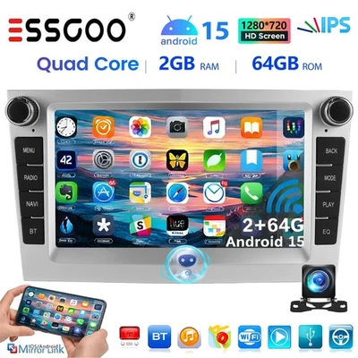 Android14 Autoradio Navi Für Opel Astra H G Corsa C D Zafira B Carplay WIFI KAM+ - Bild 1 von 4