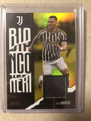 Topps Juventus Turin Team Set 23/24 Filip Kostic Relic /50 Matchworn Patch 