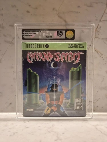 VGA 85+ 1990 NEC TURBOGRAFX-16 NINJA SPIRIT GOLD LABEL (RARE HIGH GRADE)