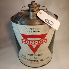 Conoco Motor Oil 5 US Gallons Vintage