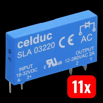 Celduc SLD Halbleiterrelais Solid State Relay 2 5A 60Vdc Ctrl 18 32Vdc 11 STÜCK