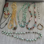 VINTAGE LOT OF COSTUME JEWELRY BRACELETS AND NECKLACES 8 TOTAL