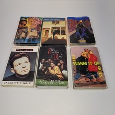 Lot of 6 Audio Cassette Singles Various Artists Music See Photos 2996B53