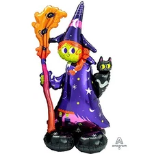 Anagram 55" Scary Witch Airloonz Foil Balloon