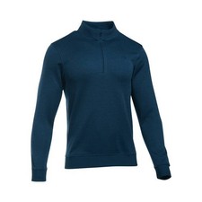 NEW Under Armour Blue Men's 2X LARGE 1/2 Zip Fleece Pullover Sweater