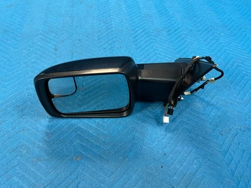 RAM 1500 Driver's Side View Mirror w/o Blind Spot Black:XJ 48k 2023 2024 OEM