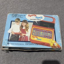 Vintage Texas Instruments Speak & Spell 1980s retro tested and working toy