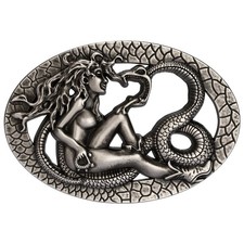 TYWestyles Western Cowboy Belt Buckle for Men women Medium, Antique Silver