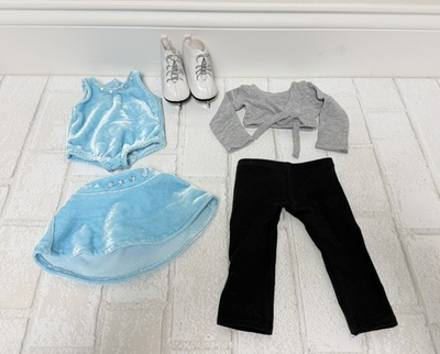 #ad American Girl Aqua 2 in 1 Ice Skating Set RETIRED $24.00