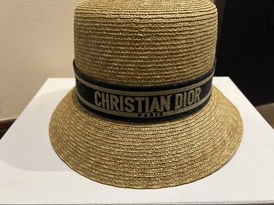 Christian Dior Straw Hat Capli 58 Designer Summer Beach Sun  display picture 1