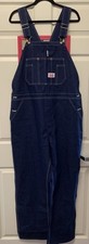 NWT Round House USA, Denim Bib, Overalls, Men s 38 x30 Dark Wash 100 Cotton Usa
