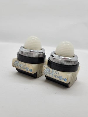 2PC Fuji Electric AH25-ZM E3 White Pilot Light 30V Lamp 1W 50V PLC Automation