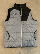 Nike Baltimore Ravens Puffer Chaleco Chaqueta Gris Negro Mujer Grande NFL