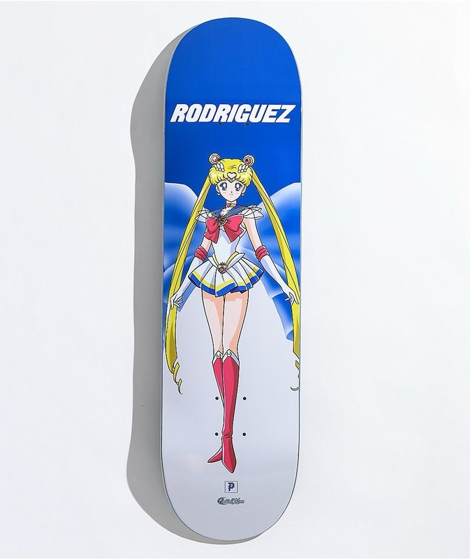 Primitive Rodriguez Sailor Moon Paul Rodriguez Skateboard Deck 8.2"