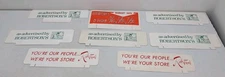 Vintage 50s Robertson's Cardboard Advertising Display Department Store Sign Lot