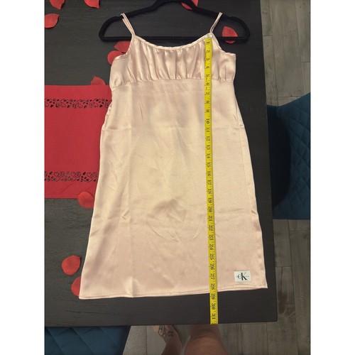Girls Ruched Bodice Slip Dress Girls Size Large Pink - Picture 5 of 6