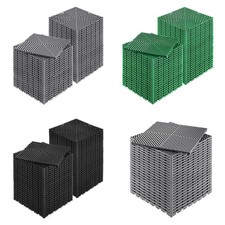 VEVOR 12-55PCS Drainage Mat Interlocking Drainage Cushion Modular Floor Tile