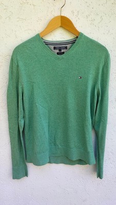 Tommy Hilfiger Pullover Sommer Baumwolle Leinen Gr. M
