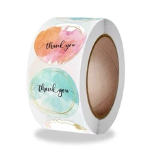 1 Inch Thank You Stickers | 500 Thank You Stickers for Small Business|