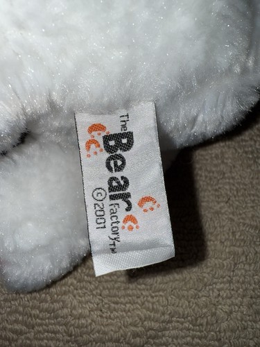 The Bear Factory White Kitty Cat Plush Blue Stuffed Animal EUC - Picture 5 of 6