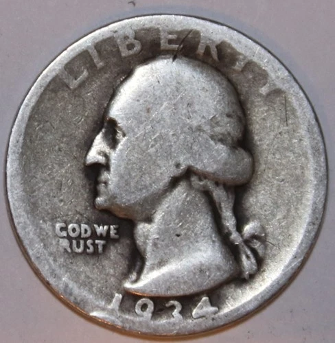 1934-P WASHINGTON QUARTER - Good - #2369EA