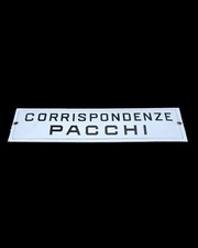 Insegna Tabella Smaltata Corrispondenze Pacchi