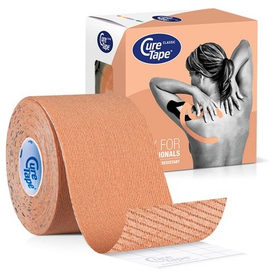 Cure Tape Kinesiologie Tape Sporttape Sport Physiotape wasserfest 5 m in neutral