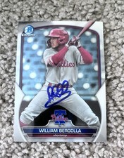 2023 Bowman Chrome Draft - William Bergolla SIGNED IP Autograph