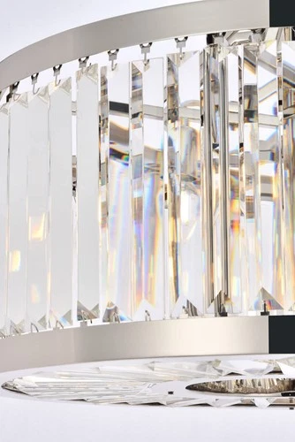 Urban Classic Chelsea 8-Light Metal Royal Cut Chandelier - Polished Nickel - Picture 6 of 9