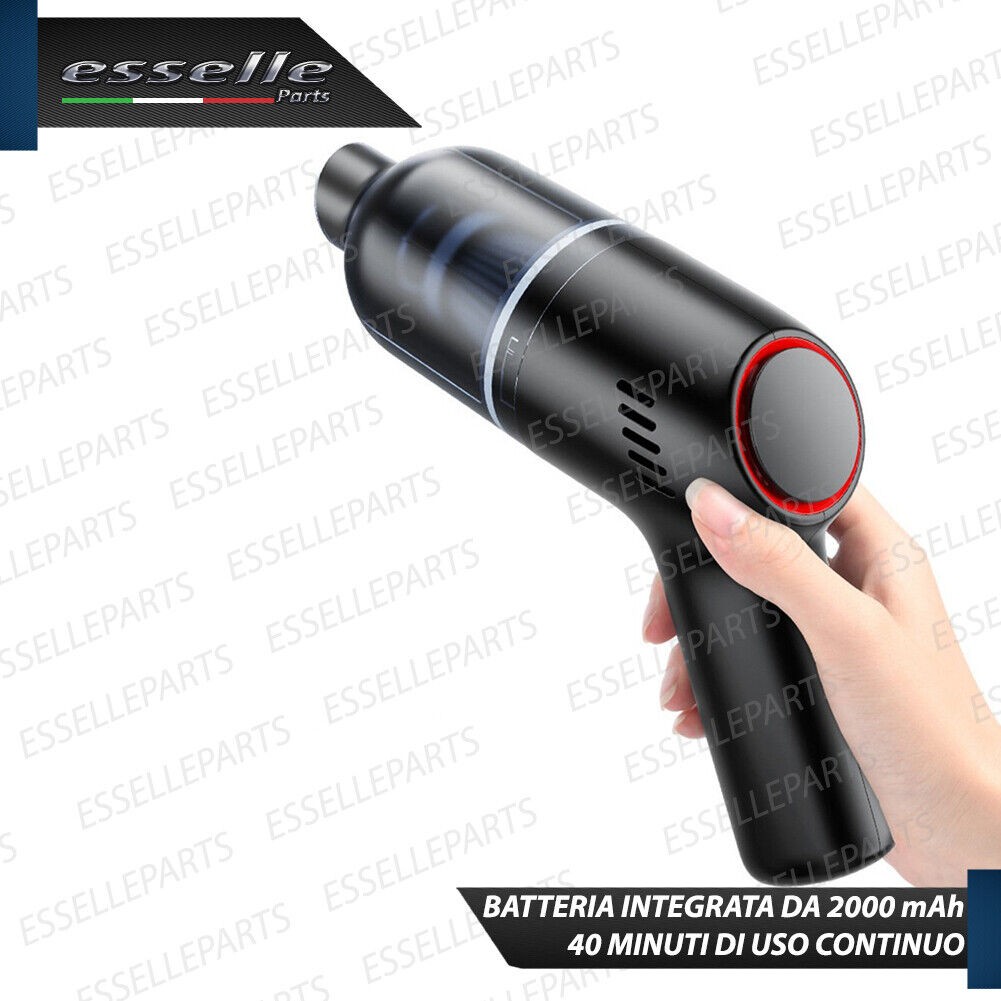 ASPIRAPOLVERE SENZA FILI BATTERIA INCLUSA RICARICABILE PER SEAT ALHAMBRA (7MS) - 4