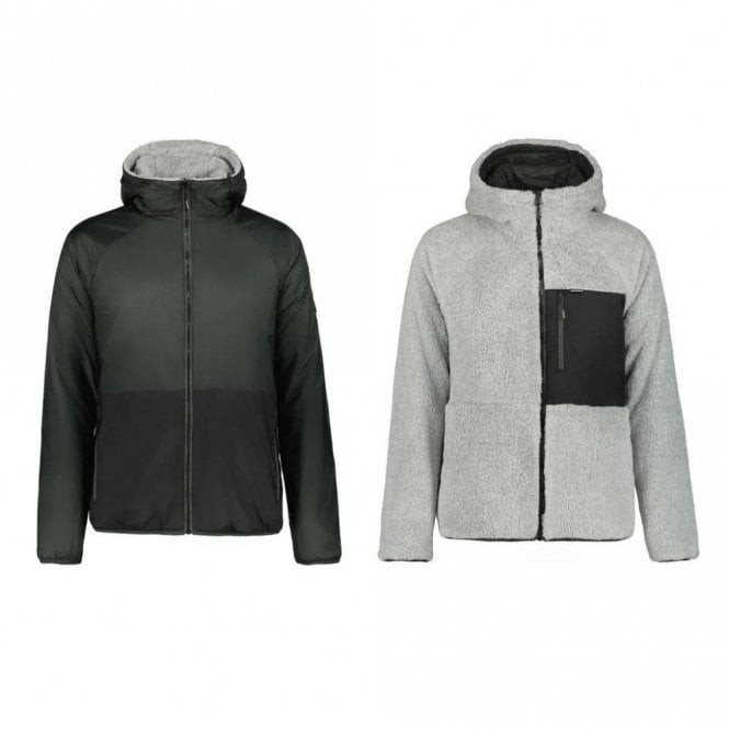 Icepeak Cheviot Reversible Jacket: Green/Black/Grey: M
