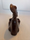 Vintage Pottery Brown Lady/Girl Wearing Large Hat Basket/Planter — photo 4