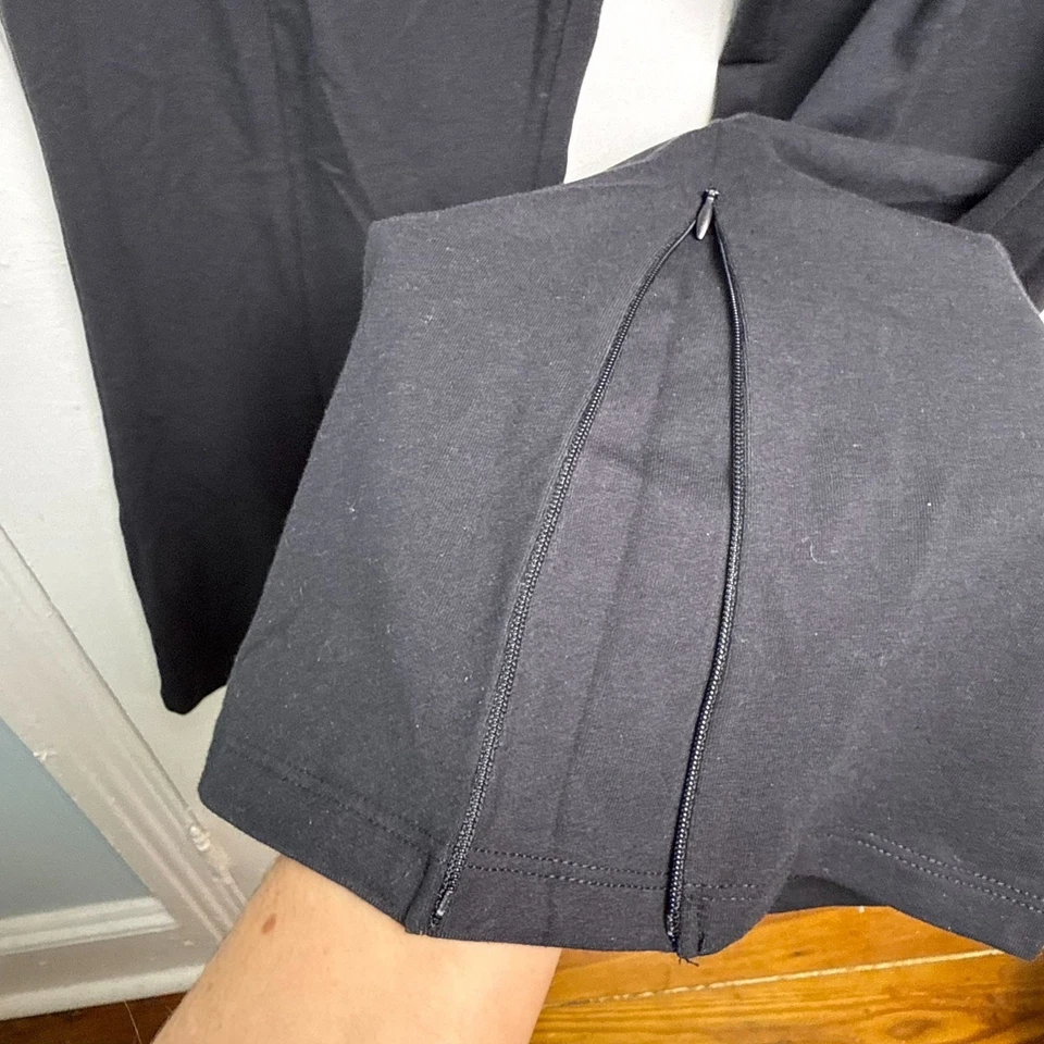 Pantalones de jersey de algodón regular QVC para mujer con control con cremallera XL negros nuevos sin etiquetas Foto 4 de 4